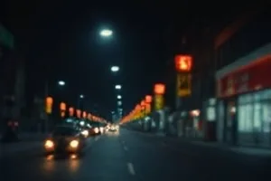 月见坂剧照，坡道尽头月光铺满的石板台阶