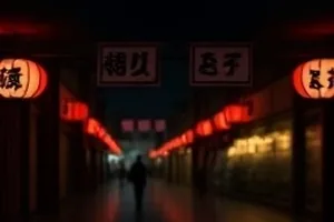 雨夜七骑黑白剧照，雨幕中七骑沿堤岸行进