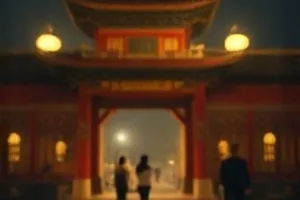 银盐日记剧照，暗房里显影盘中逐渐浮现的影像