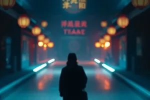 白夜食堂剧照，深夜小店里暖黄灯下的长条吧台