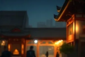 蝉时雨手帖剧照，雨后庭院石阶上散落的蝉蜕